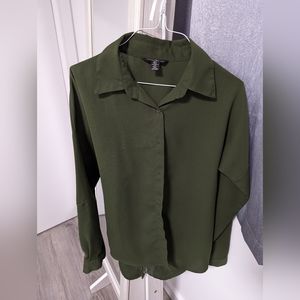 Olive Green Button Down
